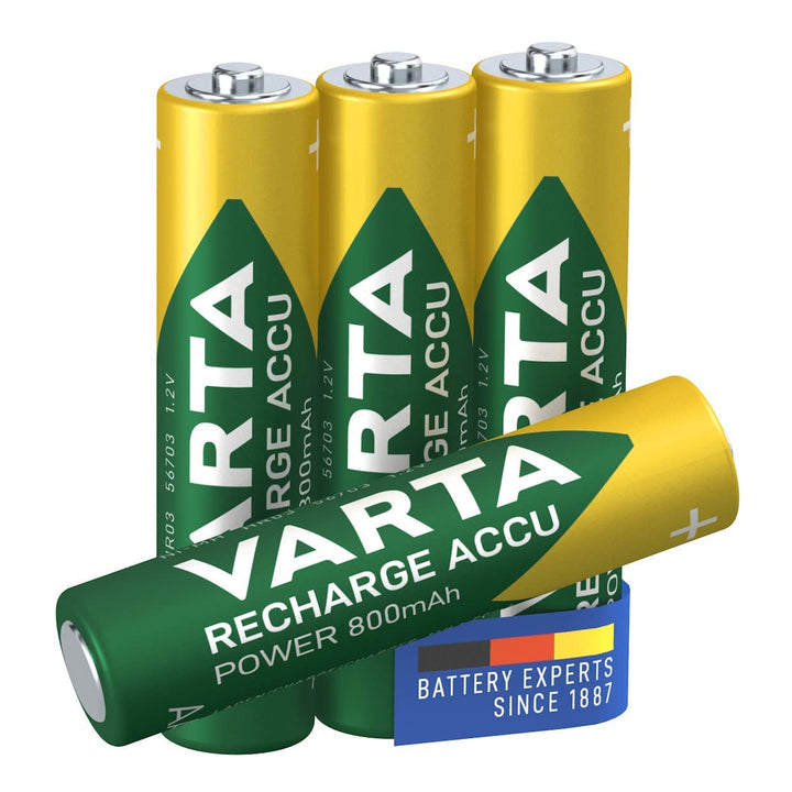 4x uzáver batérie Varta Ready2use R03 AAA 800mAh NiMH