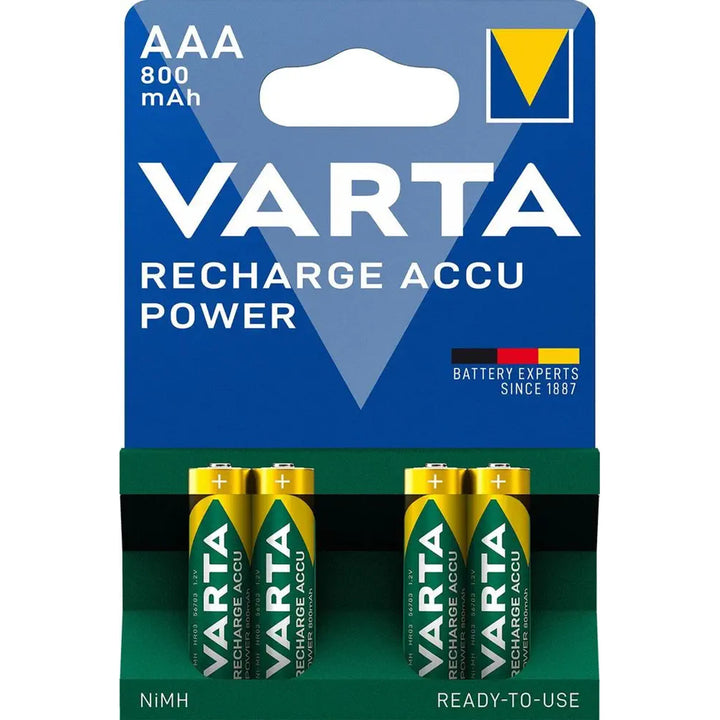 4x uzáver batérie Varta Ready2use R03 AAA 800mAh NiMH