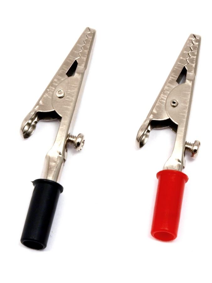 Krokodíl s červenou a čiernou zásuvkou na banán - sada obsahuje 2 kusy