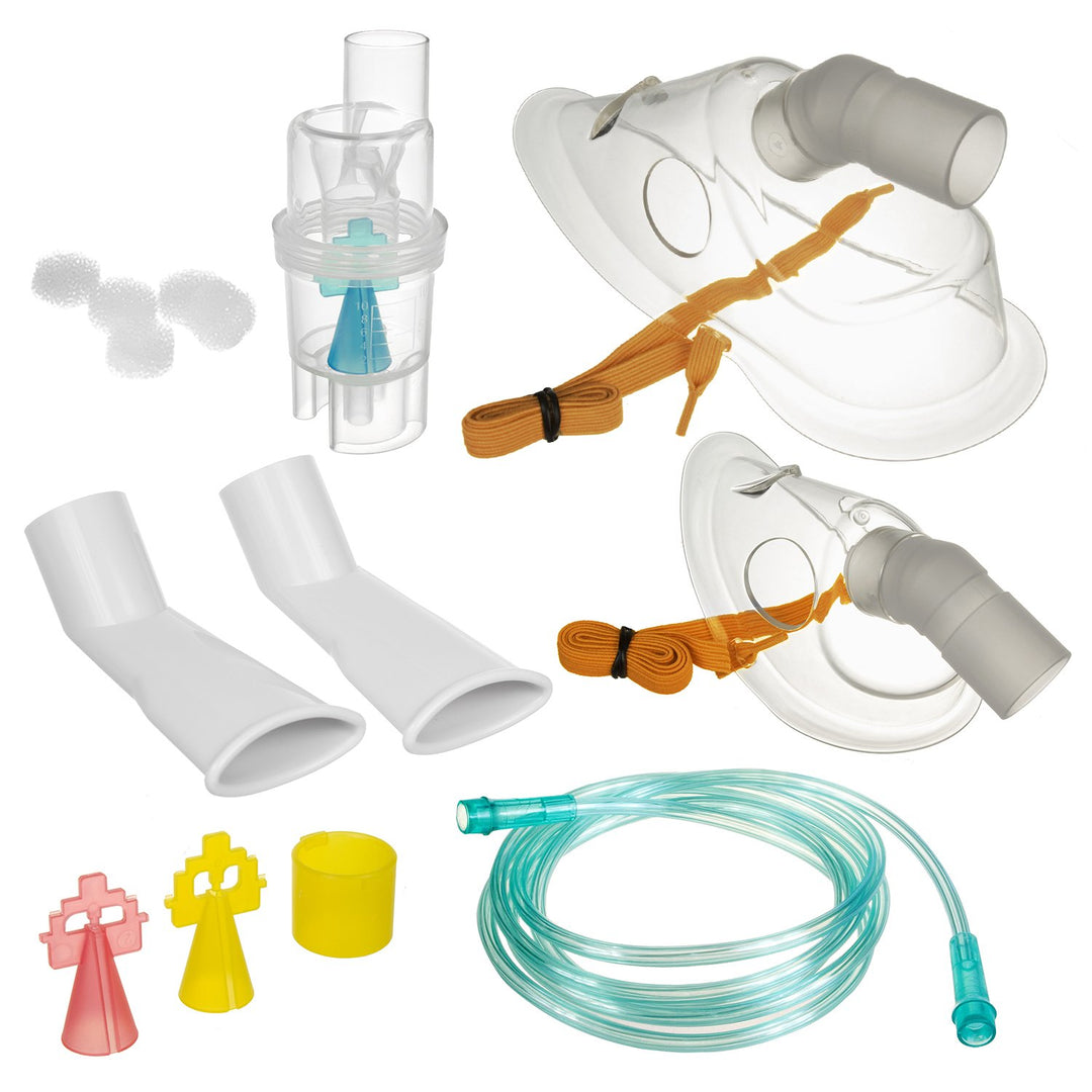 Sada příslušenství k inhalátoru, masky, nebulizer, šňůra, filtry, špičky nosu Little Doctor LD-SET3