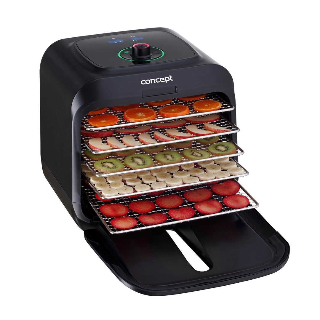 Concept Infra 500W sušička potravín: ovocie, zelenina, huby, bylinky, kvety a mäso