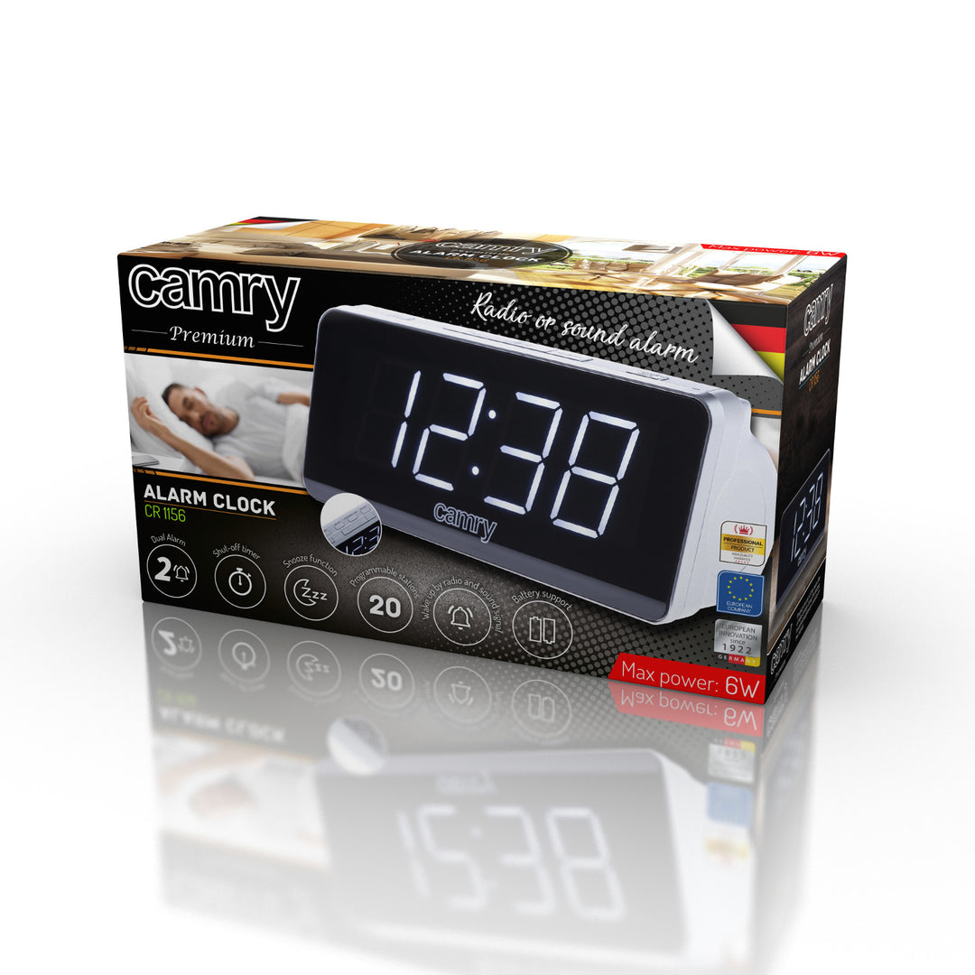 Rádiobudík Camry CR 1156 AM a FM frekvencia LED displej