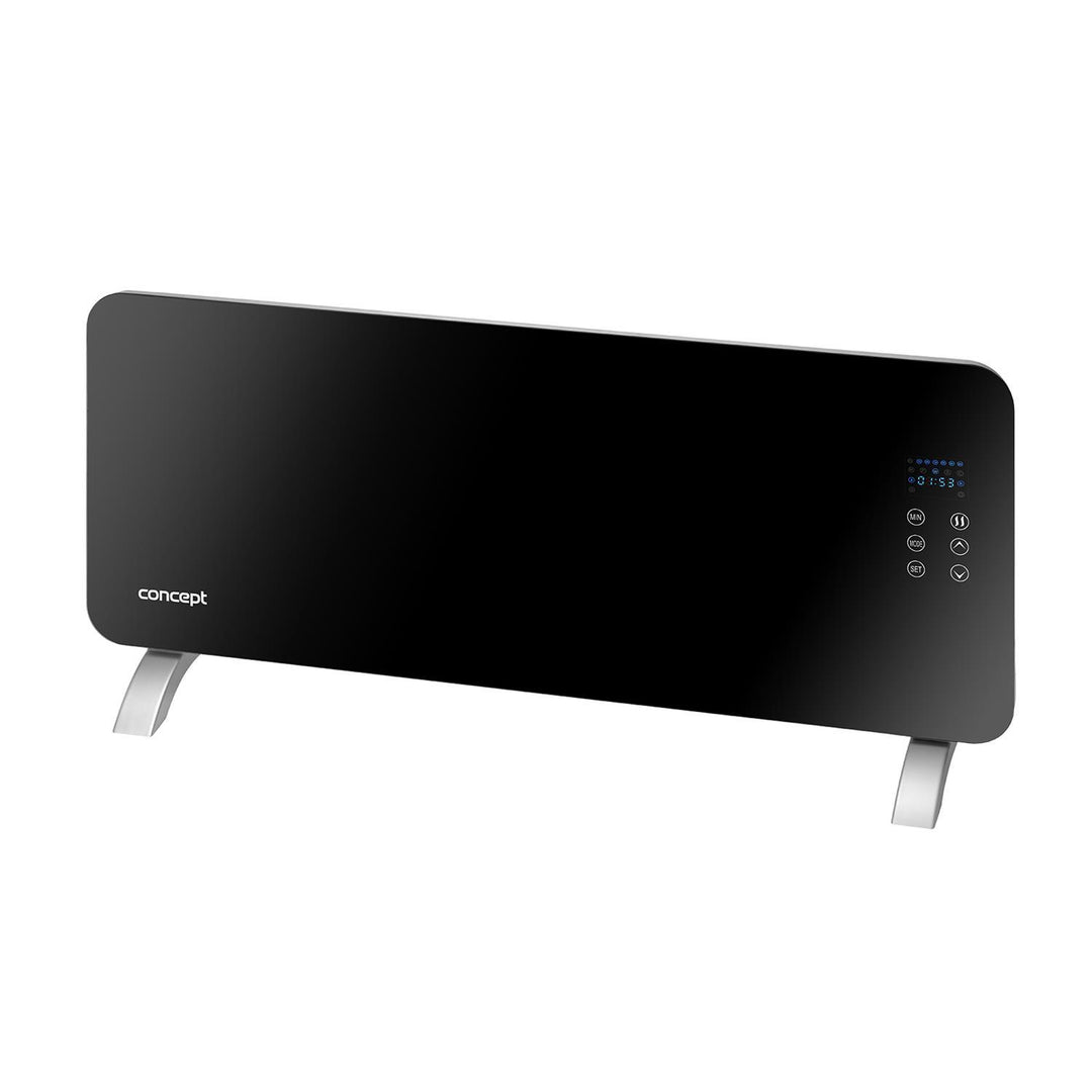 Elektrický konvektor Concept s tvrdeným sklom KS4010 Black