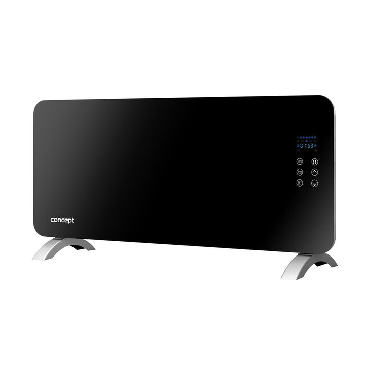 Elektrický konvektor Concept s tvrdeným sklom KS4010 Black
