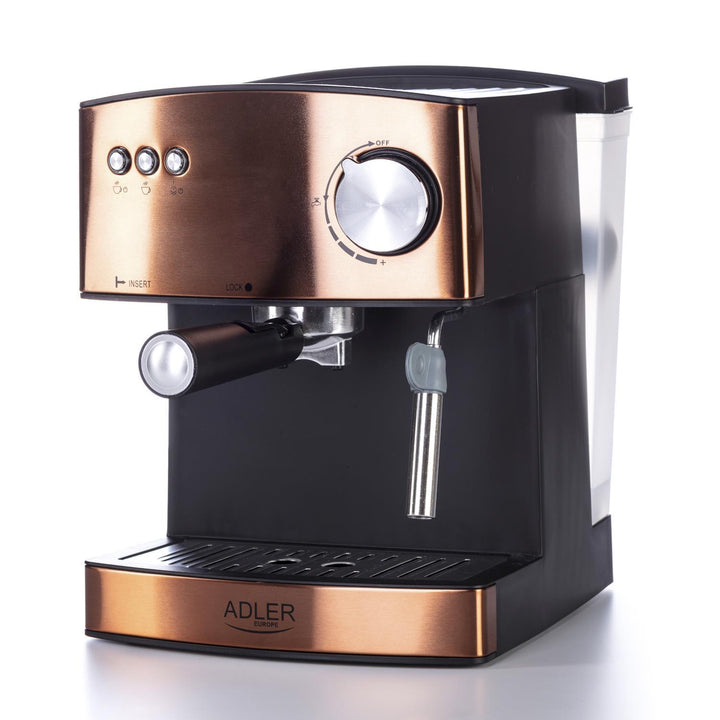 Espresso Adler AD 4404cr 15 bar 850W Napeňovač mlieka