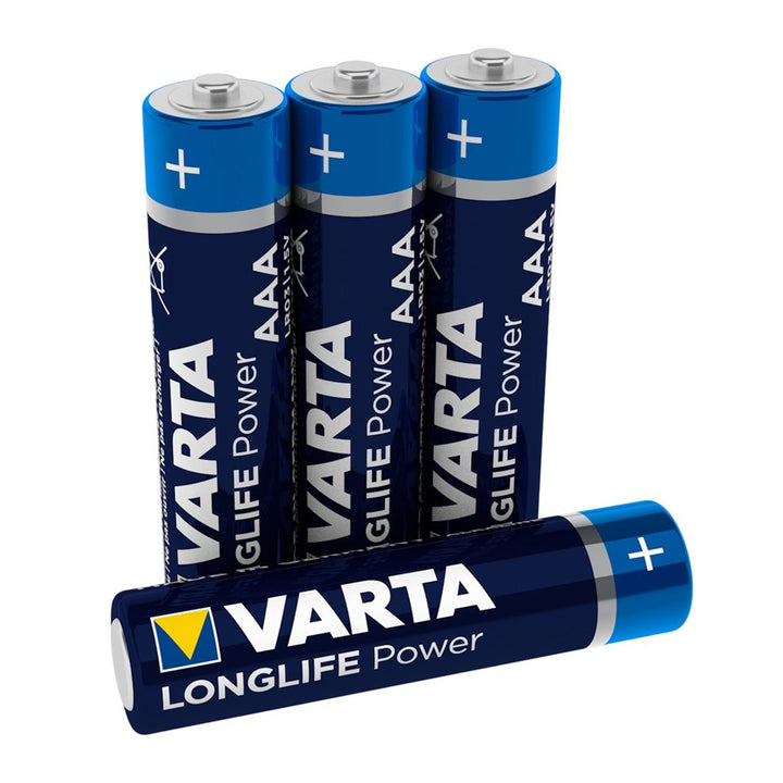 4x alkalické batérie Varta Longlife Power AAA R3 LR3