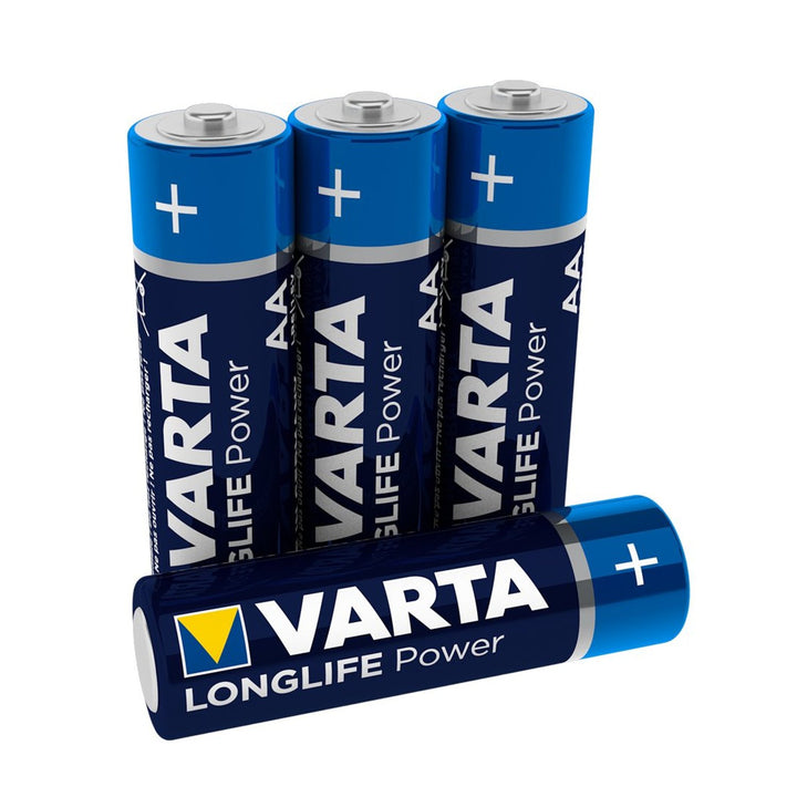 4x alkalické batérie Varta Longlife Power AA LR6 R6