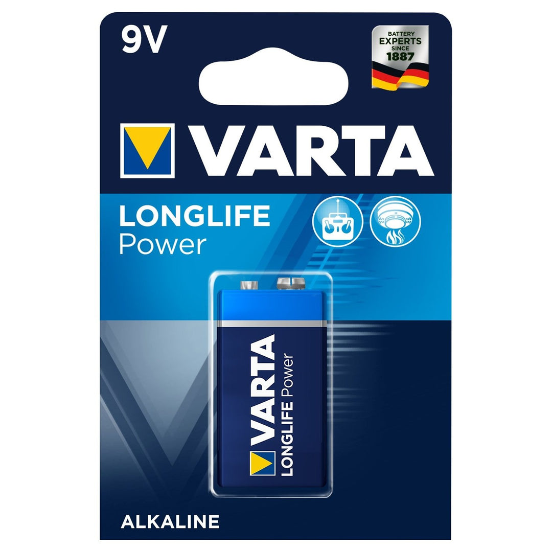 Alkalická batéria Varta Longlife Power 9V, vysoká kvalita