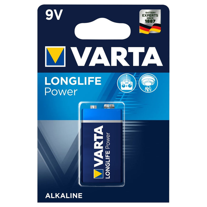 Alkalická batéria Varta Longlife Power 9V, vysoká kvalita