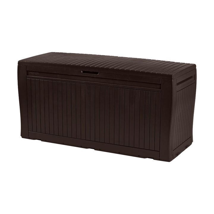 Hnedý záhradný box Keter Comfy 270L priestranný a robustný