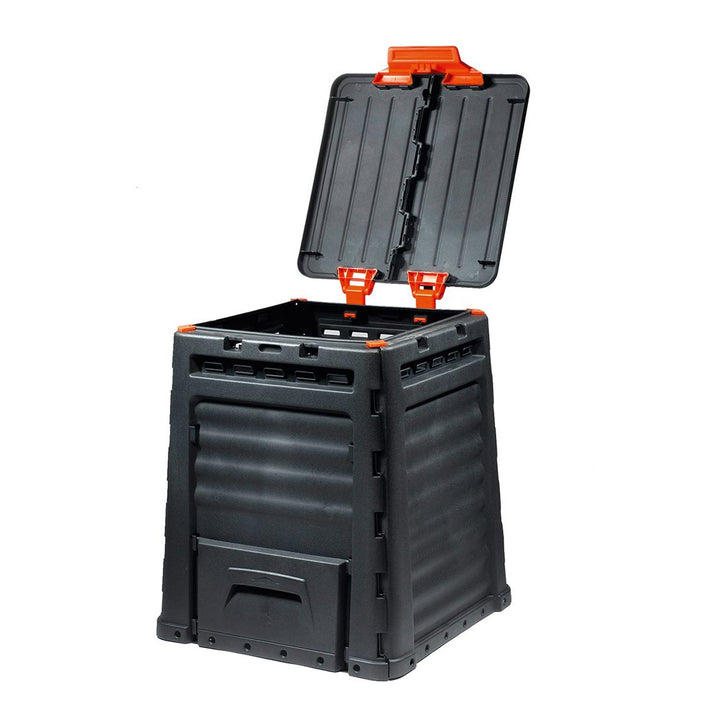 Kompostér Keter Eco 320L Klapky na vyberanie kompostu z dvoch strán