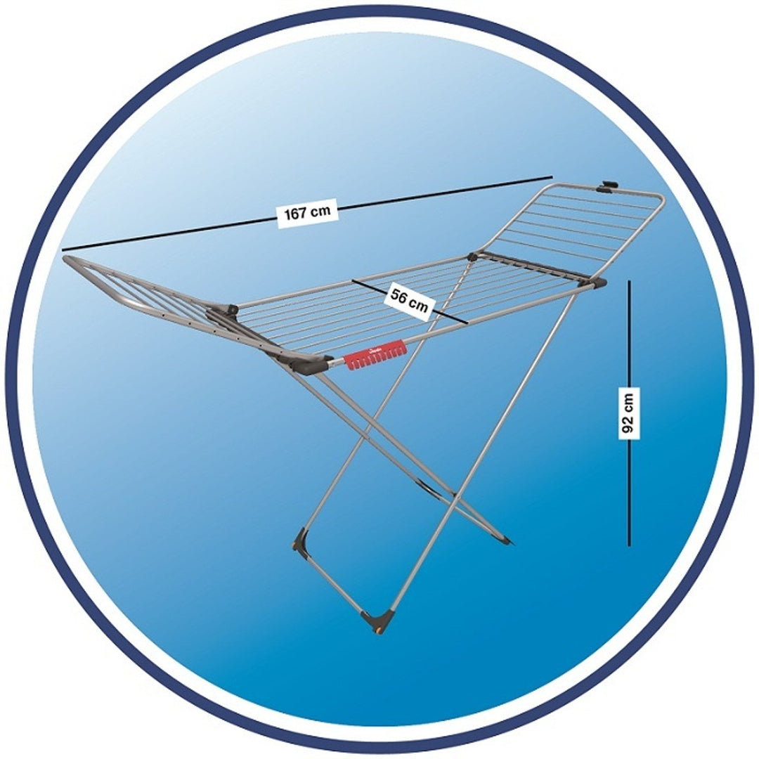 Sušička bielizne Vileda Aluminium 100 odolná voči hrdzi a nepriaznivým poveternostným podmienkam