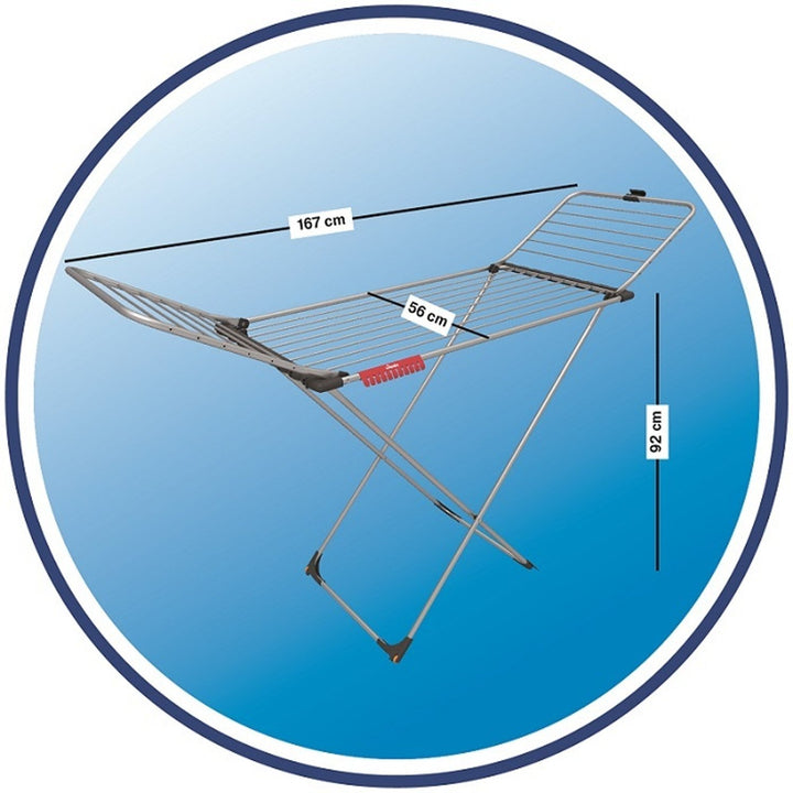 Sušička bielizne Vileda Aluminium 100 odolná voči hrdzi a nepriaznivým poveternostným podmienkam