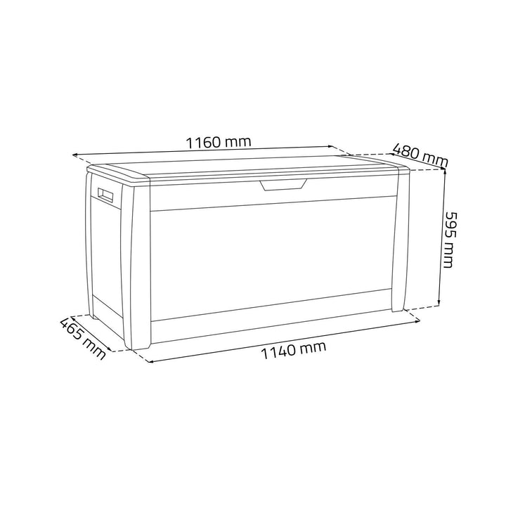 Boxovací box Prosperplast Rato 310L antracitový