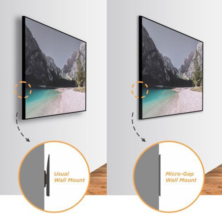 QLED TV držiak na stenu s mikroštrbinou pre Samsung Q7/Q8/Q9/Q7FN/Q9FN 75" do 50 kg Ultra Slim