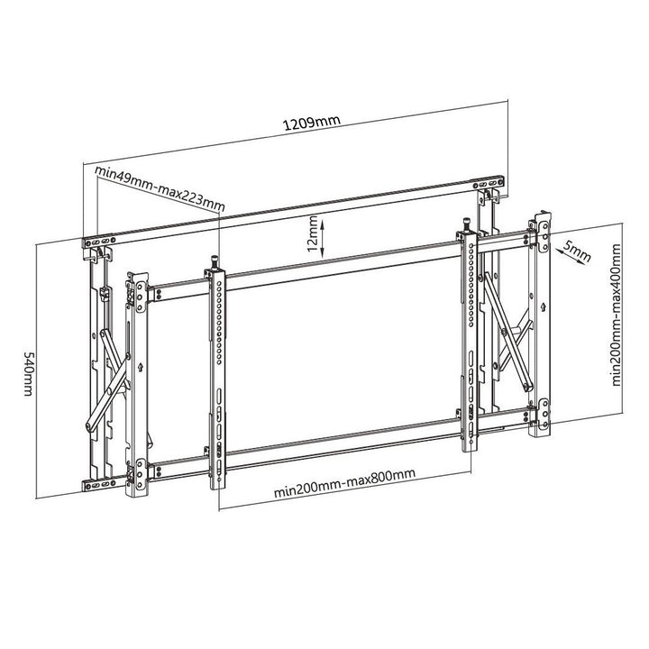 Maclean Brackets MC-845 Videostena / MultiScreen / Digital-Signage