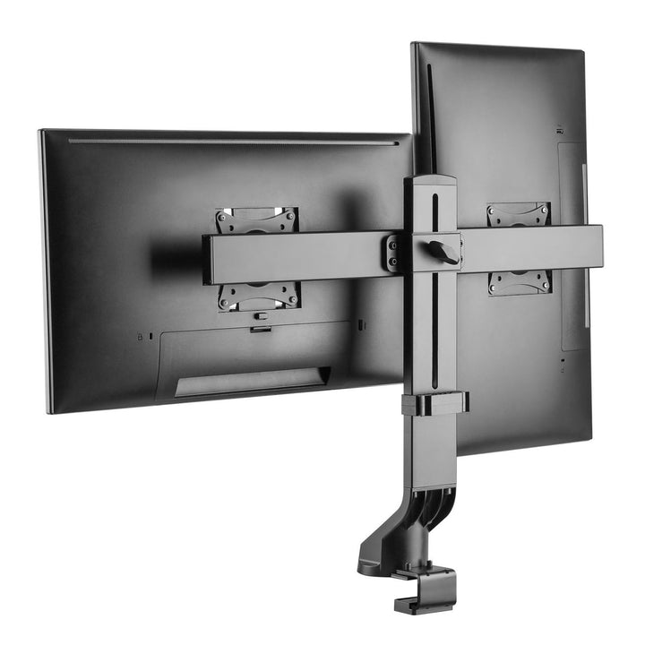 Držiak pre dva monitory / dvojitý monitor 17"-27" 14kg Maclean MC-854 VESA 75x75 100x100 vhodný pre MC-848 a MC-849