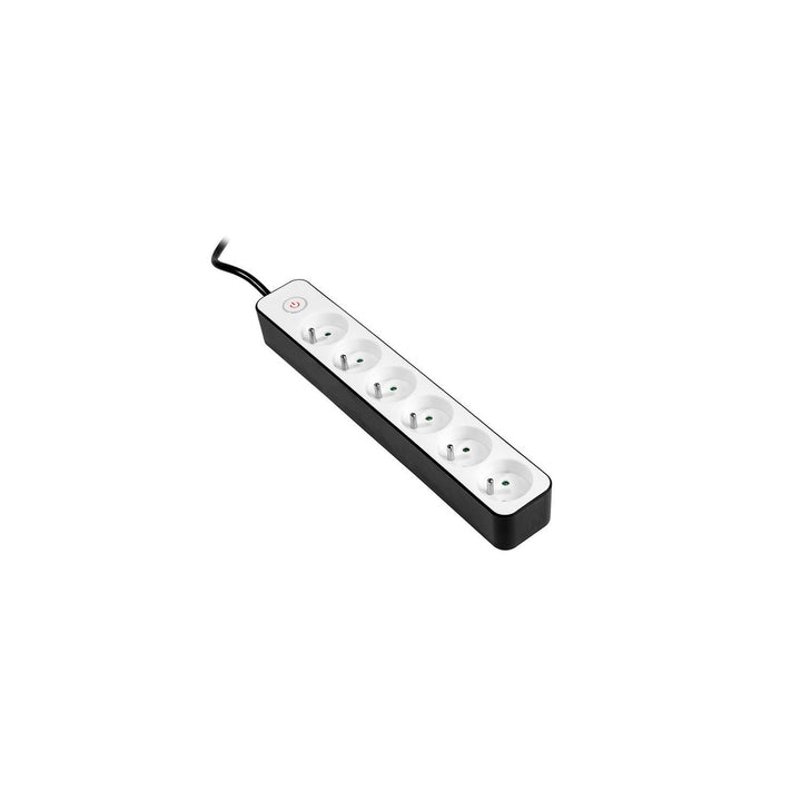 TRACER Zebra 1,5 m 6-zásuvková napájacia lišta s prepäťovou ochranou
