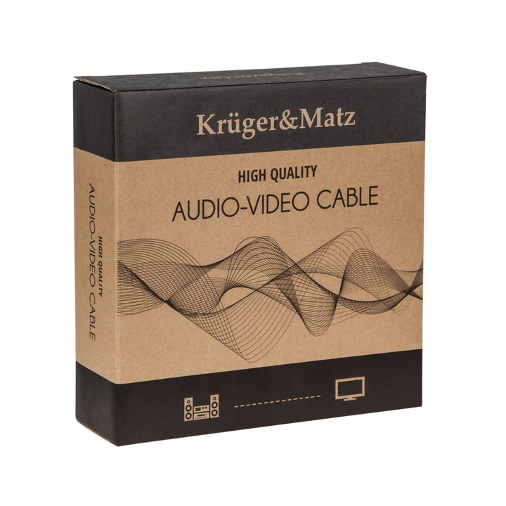 Kruger&Matz 3,0 m reproduktorový kábel (banánové zástrčky)