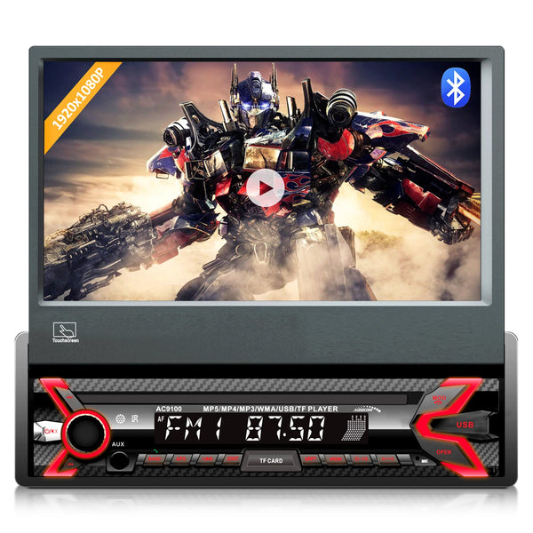 Audiocore AC9100 LCD 7" vysúvací dotykový panel 1080P MP5 AVI DivX Bluetooth handsfree RDS + diaľkové ovládanie