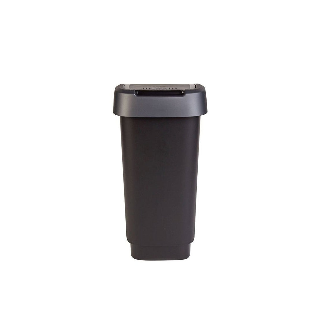 Odpadkový kôš Rotho Twist 10 L čierny / strieborný