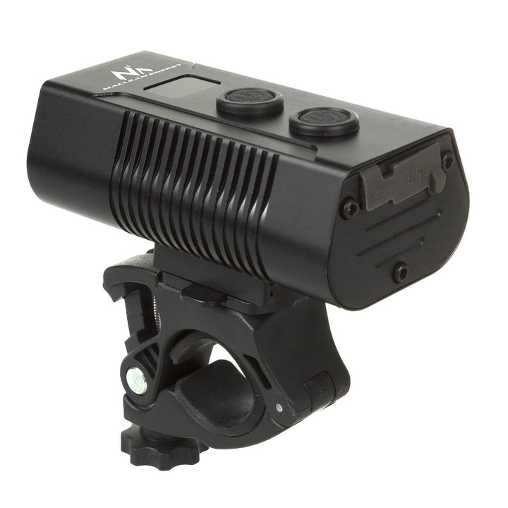 Svietidlo na bicykel XML+COB LED 750 lumenov LED Maclean Energy + powerbank set MCE308 výkonný