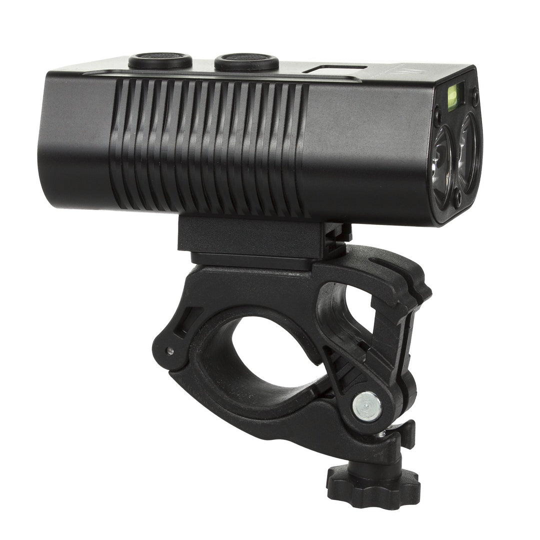 Svietidlo na bicykel XML+COB LED 750 lumenov LED Maclean Energy + powerbank set MCE308 výkonný