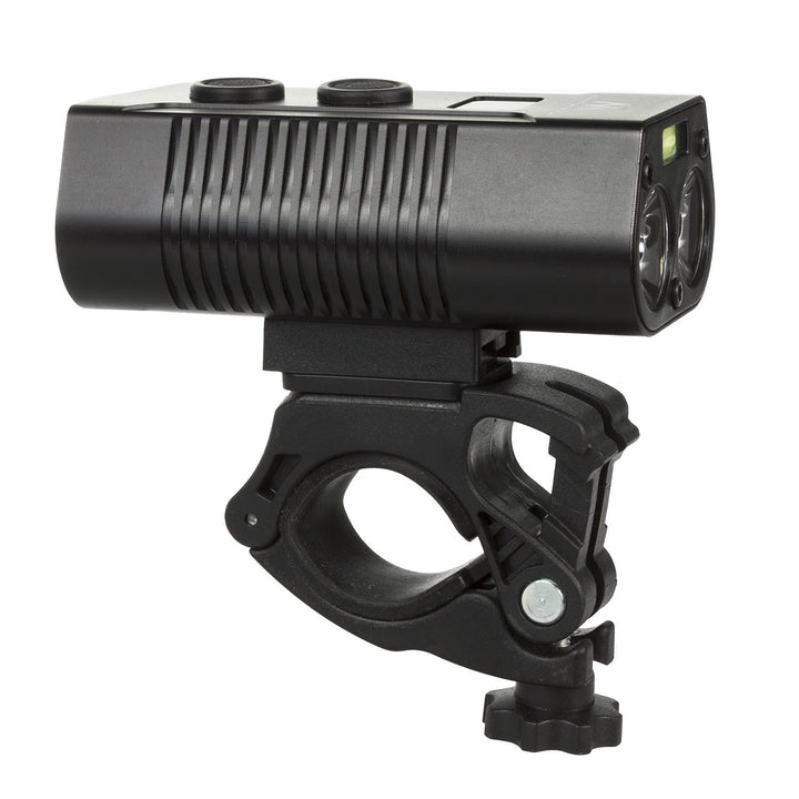 Svietidlo na bicykel XML+COB LED 750 lumenov LED Maclean Energy + powerbank set MCE308 výkonný