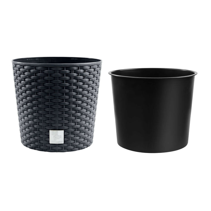 Kvetináč s vložkou Prosperplast Rato Round DRTUS400L-S433 - antracit