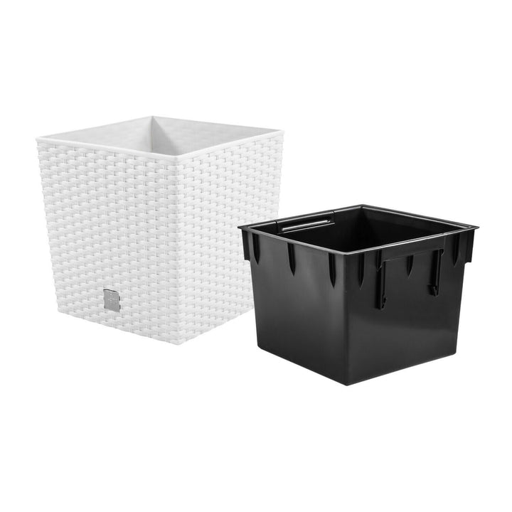 Kvetináč s vložkou Prosperplast Rato Low DRTS325L-S449 biely