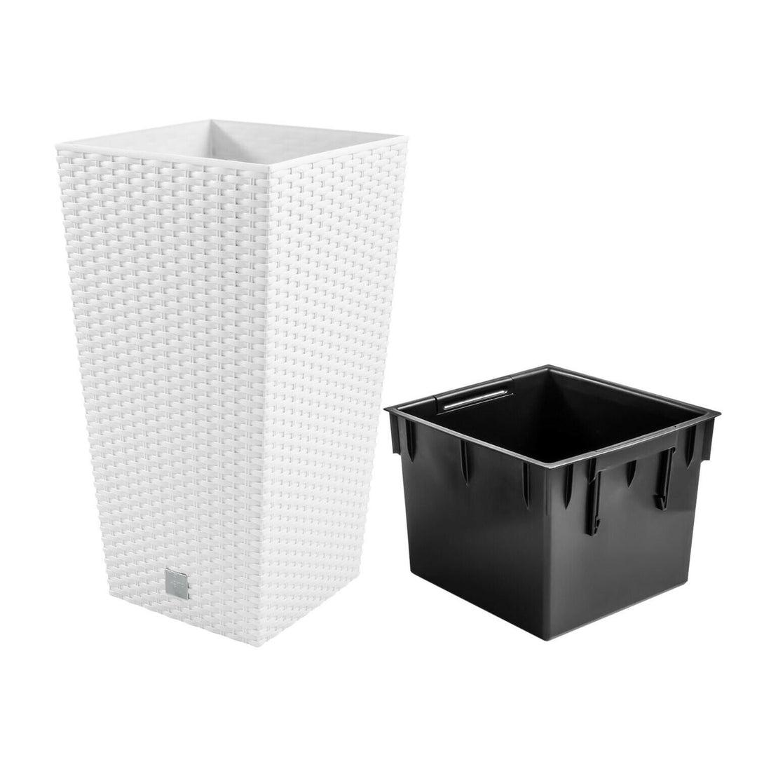 Kvetináč s vložkou Prosperplast Rato Square DRTS265-S449 - biely