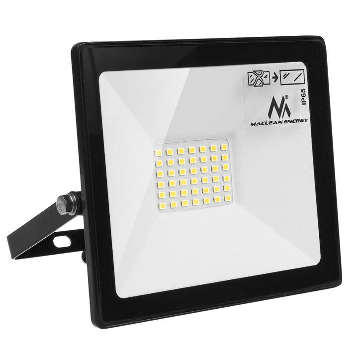 Naświetlacz LED slim 30W, 2400lm neutrálna biela (4000K) Maclean Energy MCE530 NW, IP65, PREMIUM