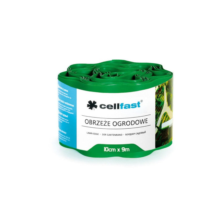 Vodotesné a pružné plastové vlnité záhradné obruby 10 cm x 9 m Cellfast Green