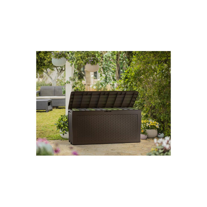 Záhradný box Keter Samoa Rattan 270L, antracit