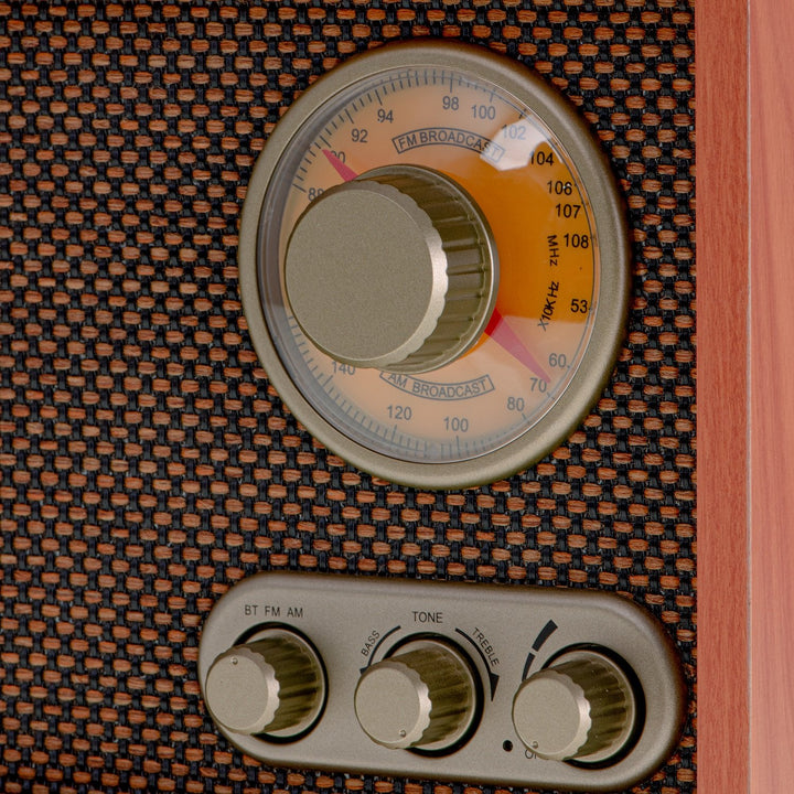 Retro FM AM rádio s Bluetooth Adler AD 1171 s drevenou skrinkou