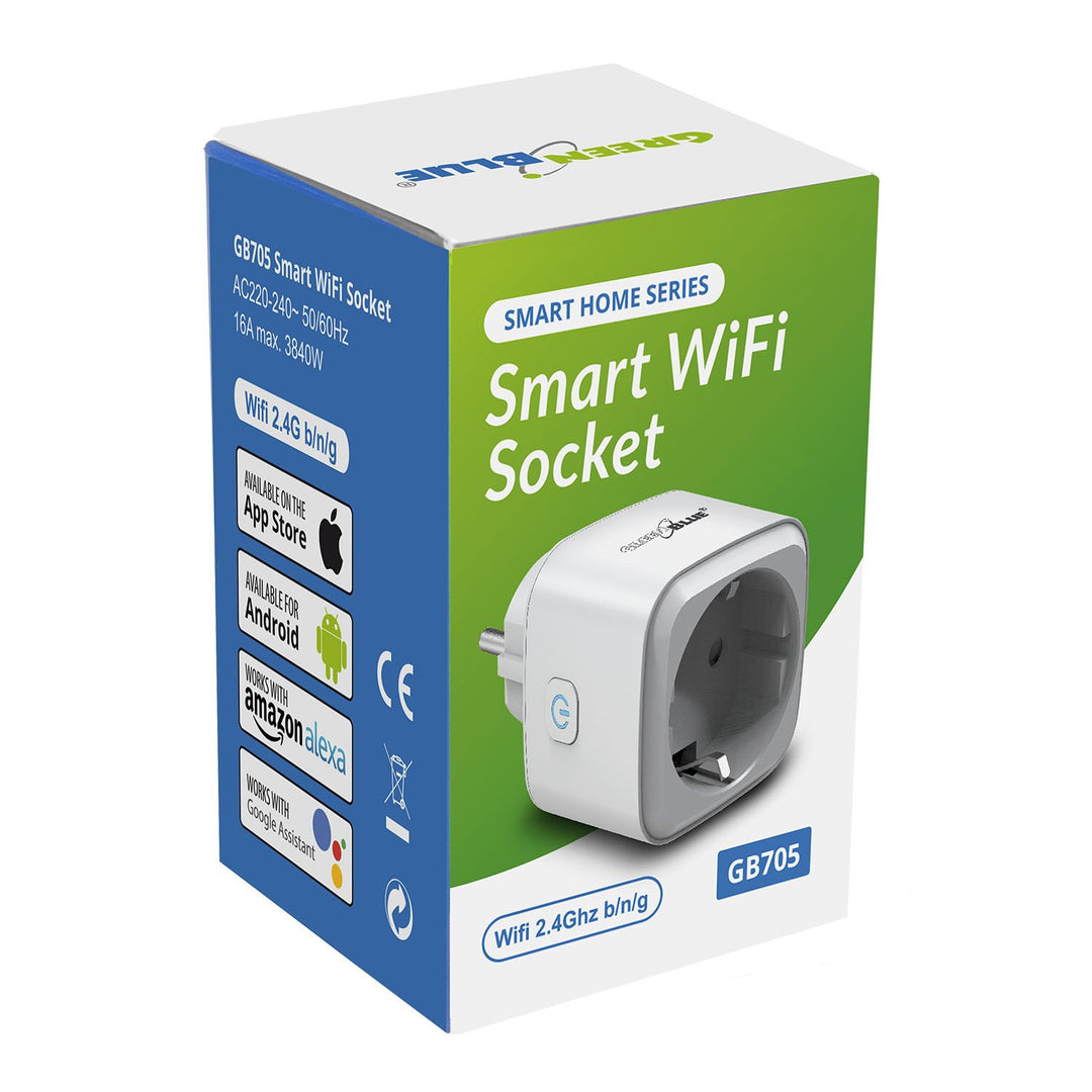 Diaľkové ovládanie WiFi Android iOS Alexa Google GreenBlue GB705 max 3840W