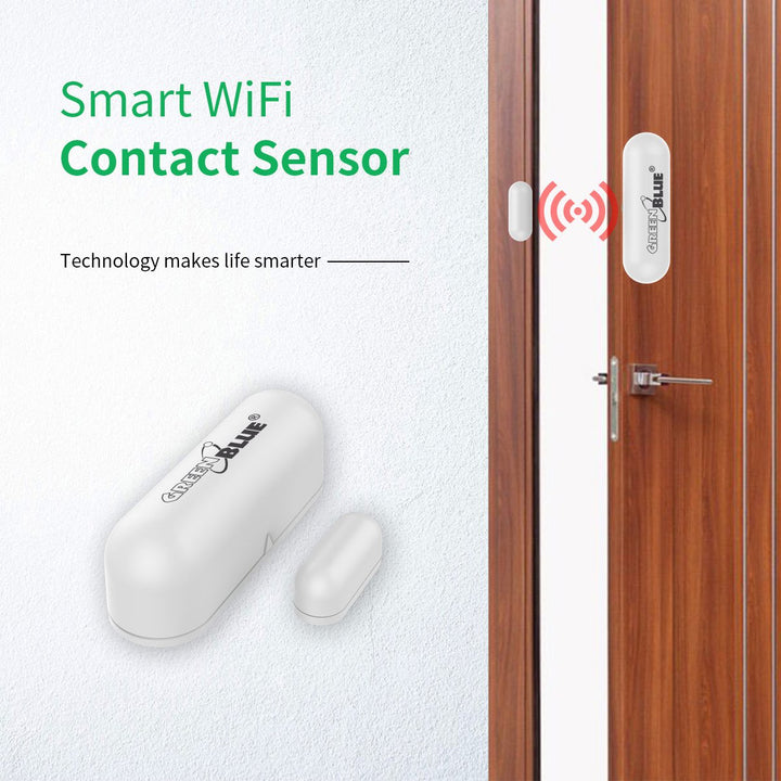 Snímač dverí/oken SMART WiFi s informáciami v reálnom čase Smart Life Tuya GreenBlue GB715