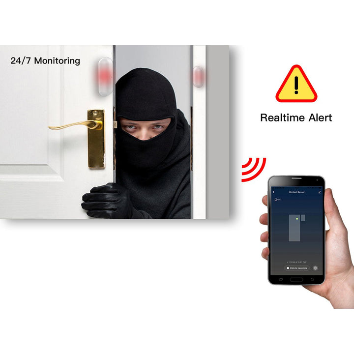 Snímač dverí/oken SMART WiFi s informáciami v reálnom čase Smart Life Tuya GreenBlue GB715