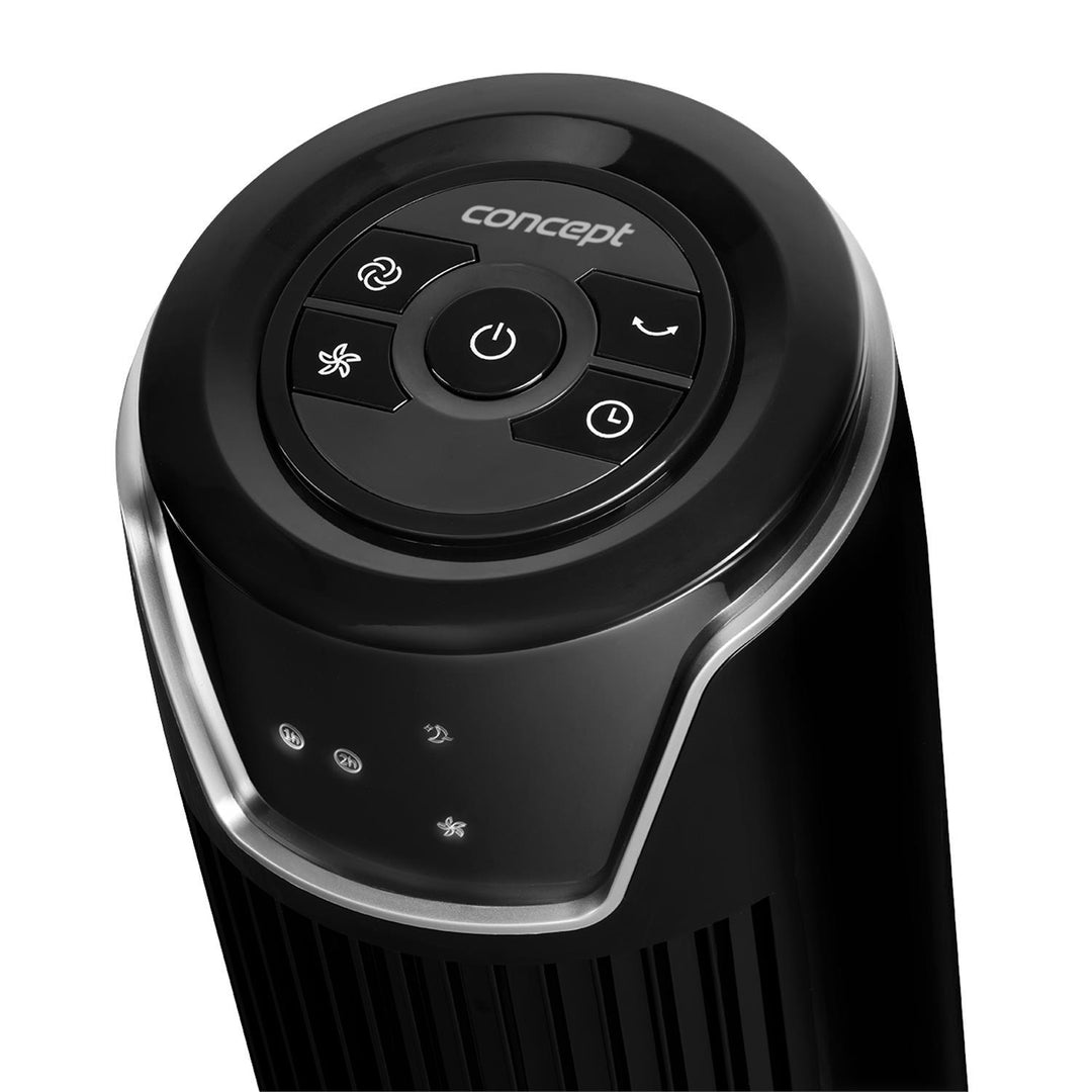Concept VS5110 stĺpový ventilátor s diaľkovým ovládaním - čierna farba