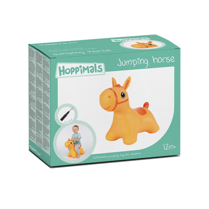 Hoppimals gumový skokan oranžový kôň - obrovská a jedinečná zábava pri skákaní