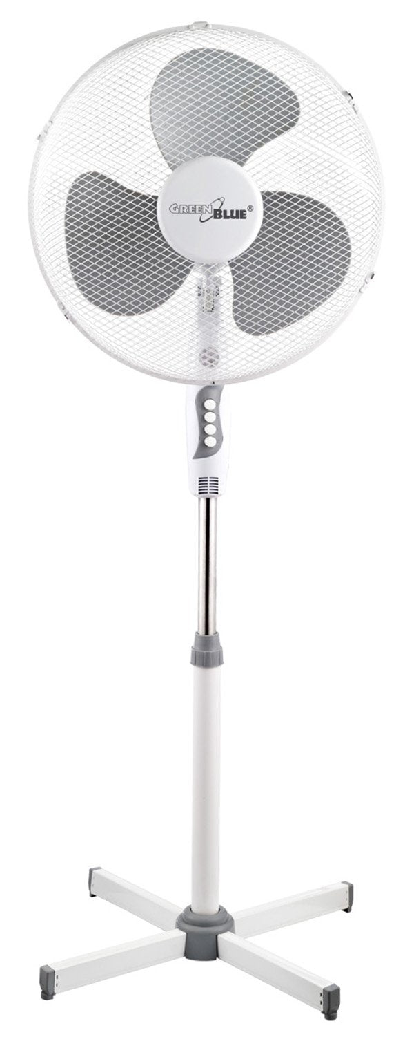 Podlahový ventilátor GreenBlue,40W, s 3 stupňami výkonu ventilátora, výška 1,20 m, 1,5 m kábel, GB560