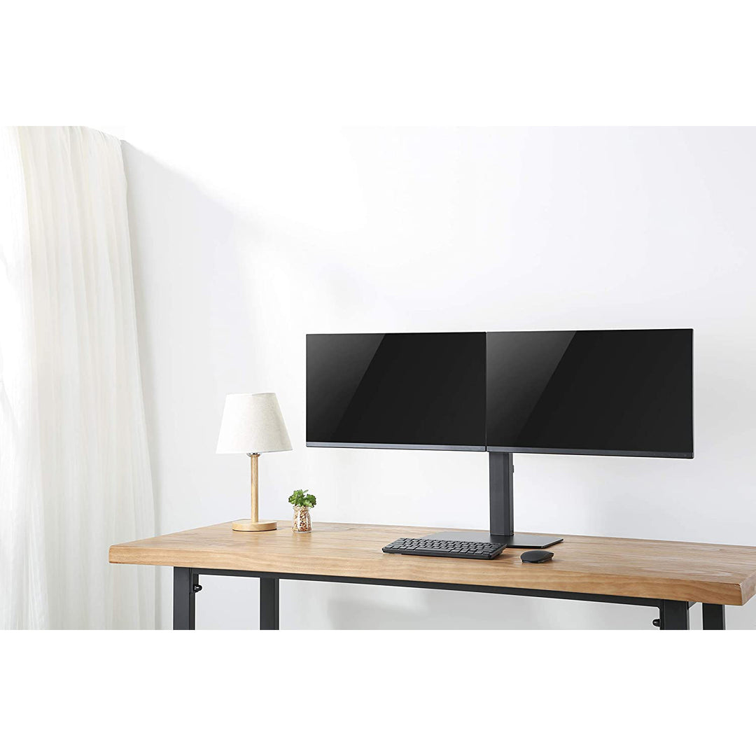 ERGOOFFICE ER-411 Univerzálny držiak na 2 monitory voľne stojaci pre dva monitory 17" - 27'' 2 x 6 kg