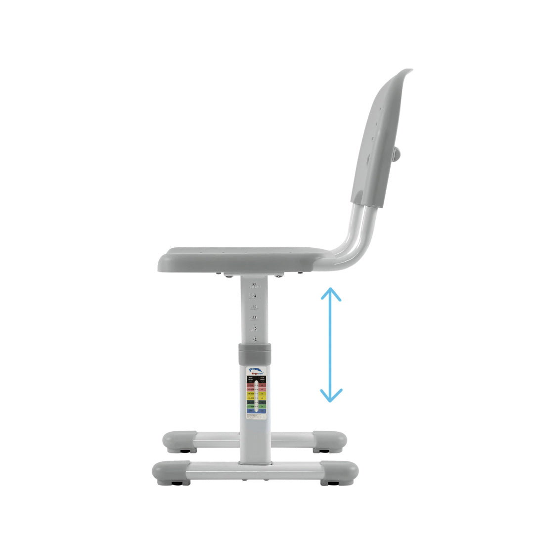 Ergonomický detský stôl s manuálnym nastavením výšky a stoličkou Ergo Office, modrý, max. 75 kg, ER-418