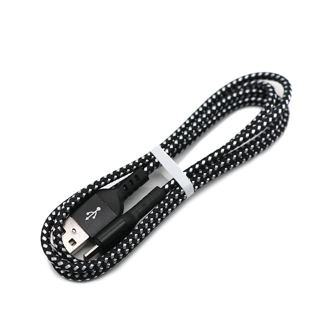 Kábel USB C podporujúci rýchle nabíjanie 2,4A Maclean Energy MCE471 čierny dĺžka 1m 5V/2,4A - prenos dát