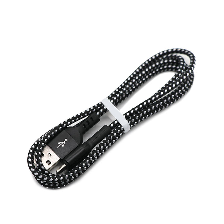 Kábel USB C podporujúci rýchle nabíjanie 2,4A Maclean Energy MCE471 čierny dĺžka 1m 5V/2,4A - prenos dát