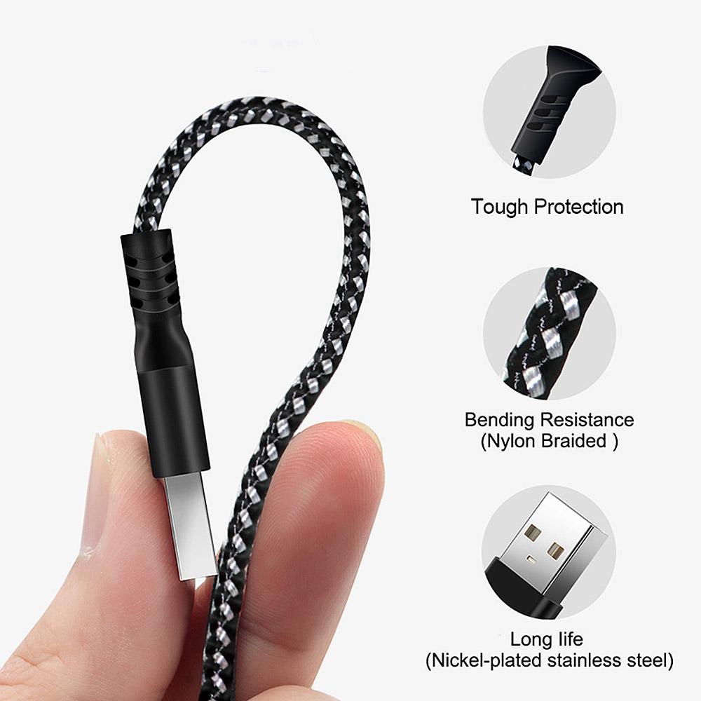 Kábel USB C podporujúci rýchle nabíjanie 2,4A Maclean Energy MCE471 čierny dĺžka 1m 5V/2,4A - prenos dát