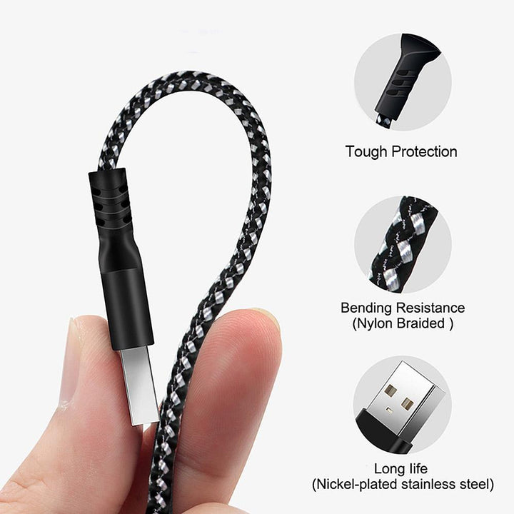Kábel USB C podporujúci rýchle nabíjanie 2,4A Maclean Energy MCE471 čierny dĺžka 1m 5V/2,4A - prenos dát