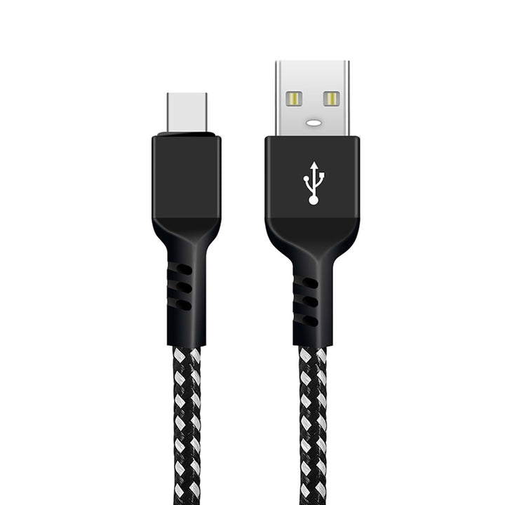 Kábel USB C podporujúci rýchle nabíjanie 2,4A Maclean Energy MCE471 čierny dĺžka 1m 5V/2,4A - prenos dát