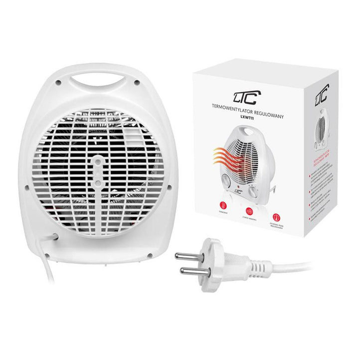 Samostatný ohrievač s ventilátorom s kompaktnými rozmermi a vysokou účinnosťou
