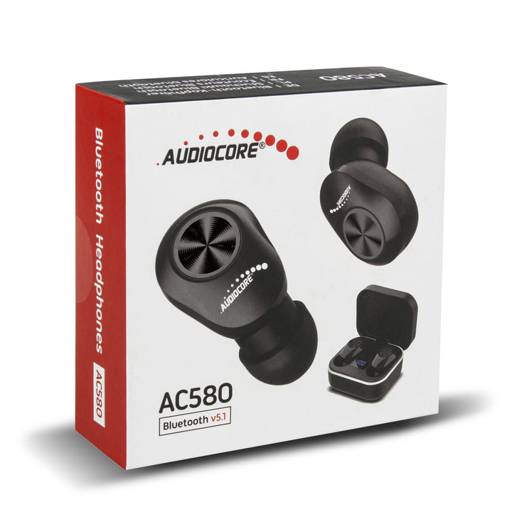 Slúchadlá bezdrôtové TWS - Audiocore AC580  s nabíjacou stanicou